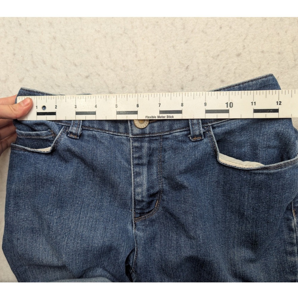 Christopher & Banks Modern Fit Capri Jeans Womens 4 Blue Medium Wash Cropped - Picture 9 of 14
